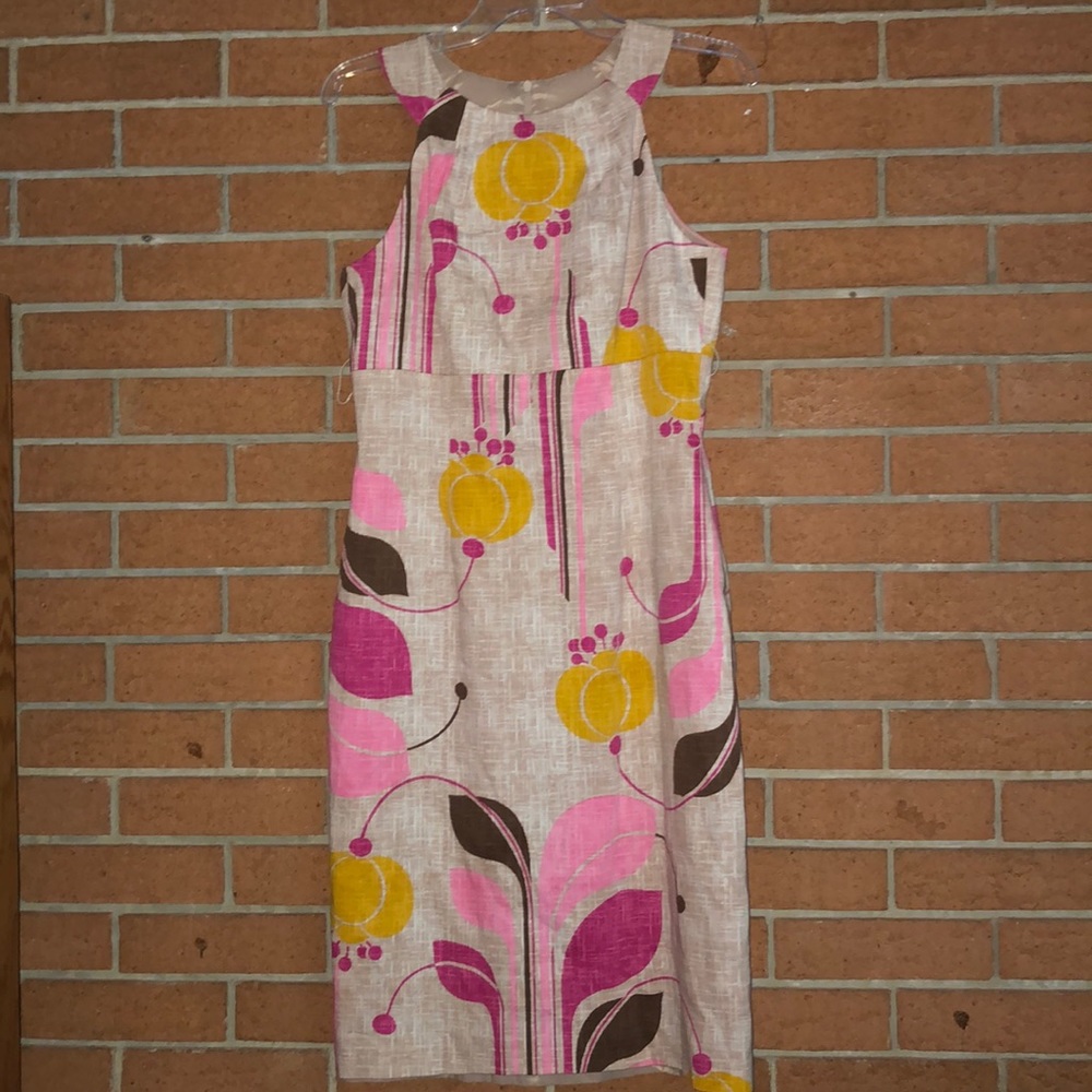 🌺DAVID MEISTER🌺FLORAL SHEATH HALTER DRESS🌺 - Picture 1 of 8